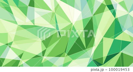 背景イラスト_三角形モザイク_緑 背景イラスト_三角形モザイク_緑 100019453