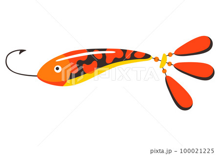 Fishing Lure Icon Vector Set. Fishing Tackle Illustration Sign Collection.  Fishing Symbol or Logo Stock Vector - Illustration of icon, artificial:  309261433