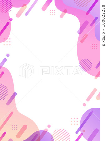 ピンクと紫のフレーム背景素材 ピンクと紫のフレーム背景素材 100022258
