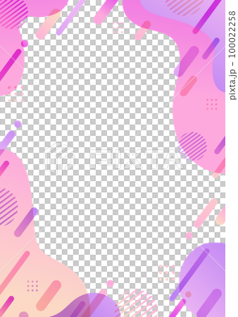 ピンクと紫のフレーム背景素材 ピンクと紫のフレーム背景素材 100022258
