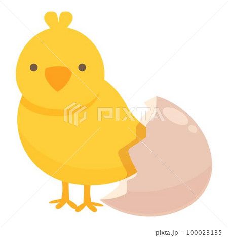 Chicken hatching icon cartoon vector. Chick baby. Egg cute Chicken hatching icon cartoon vector. Chick baby. Egg cute 100023135