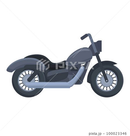 Sport chopper icon cartoon vector. Bike road. Biker motor 100023346