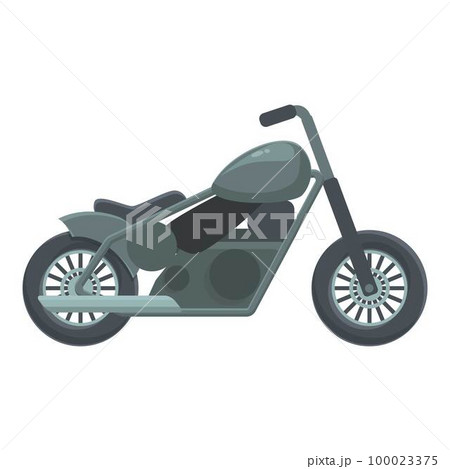 Custom chopper icon cartoon vector. Bike road. Rider sport 100023375