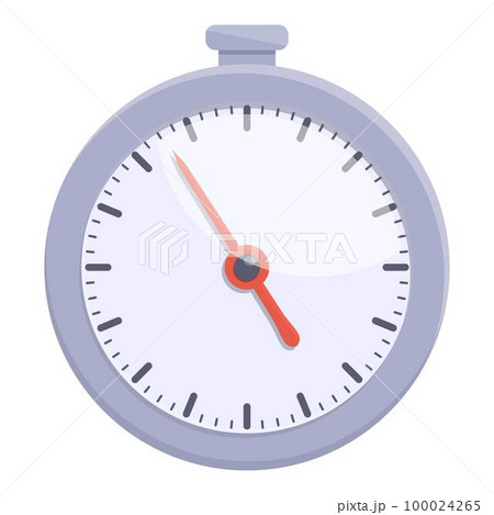 Stop watch icon cartoon vector. Timer clock. Sport time 100024265