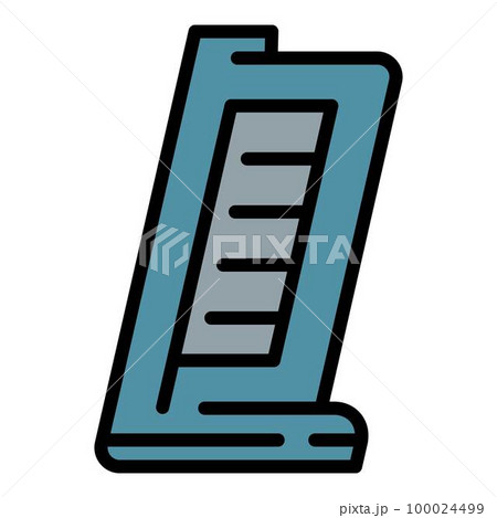 Pistol armor icon outline vector. Police equipment. Security officer 100024499