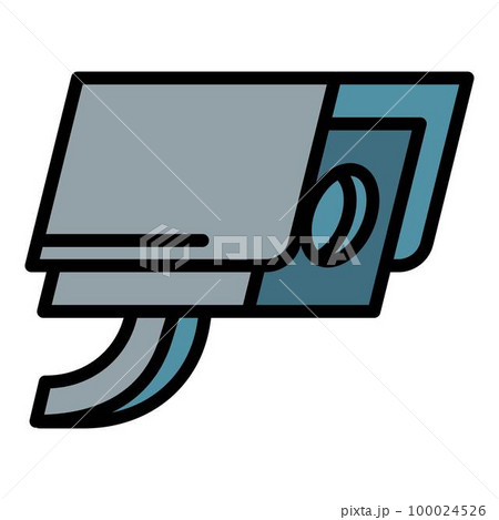 Security camera icon outline vector. Police equipment. Justice guard Security camera icon outline vector. Police equipment. Justice guard 100024526