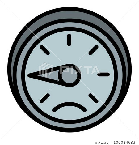 Car gauge icon outline vector. Automobile part. Tire part Car gauge icon outline vector. Automobile part. Tire part 100024633