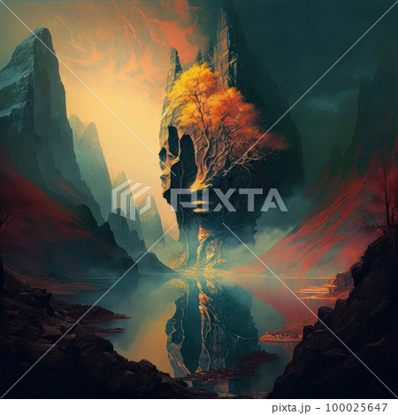 Alien landscape. 100025647