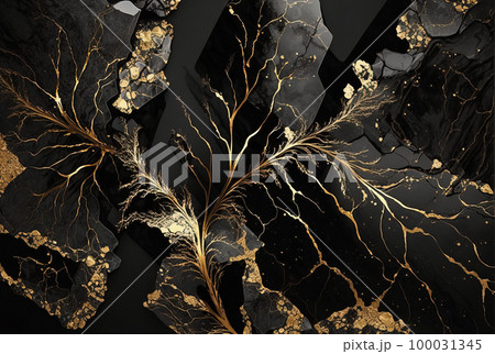 Ai generated black marble background 100031345