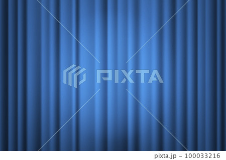 Spotlight on stage curtain. Theatrical drapes. Vector illustration 100033216
