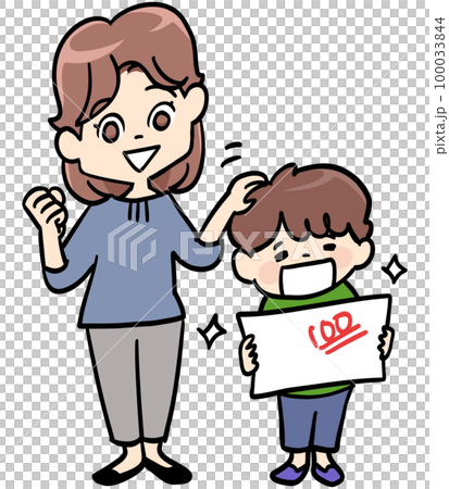 子供の成績が伸びました 100033844
