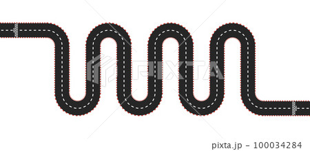 Race track with start and finish line. top view Race track with start and finish line. top view 100034284