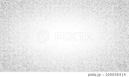 Halftone radial texture. Comic style grain background. Pop art faded textured frame. Grunge sand speckles effect. Dotted particles print wallpaper. Pixelated gradient vector backdrop Halftone radial texture. Comic style grain background. Pop art faded textured frame. Grunge sand speckles effect. Dotted particles print wallpaper. Pixelated gradient vector backdrop 100036414