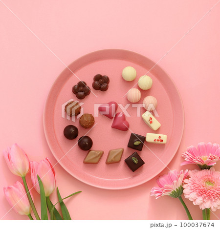 バレンタインデー　ホワイトデー　チョコレートプレート 100037674