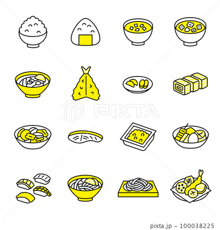 和食のアイコンセット 100038225