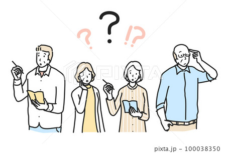 物忘れで困る人々 100038350