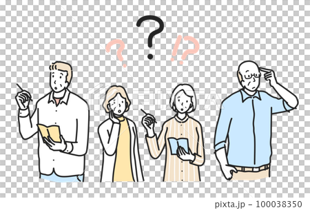 物忘れで困る人々 100038350