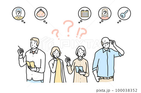 物忘れで困る人々 物忘れで困る人々 100038352