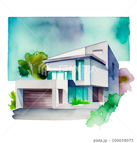 Conceptual Architecture 近代建築の水彩画 Conceptual Architecture 近代建築の水彩画 Conceptual