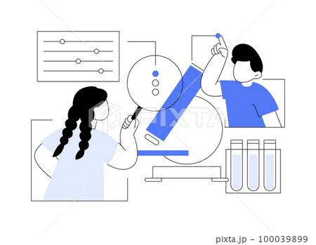 Science camp abstract concept vector illustration. Science camp abstract concept vector illustration. 100039899