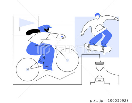 Extreme camp abstract concept vector illustration. 100039923