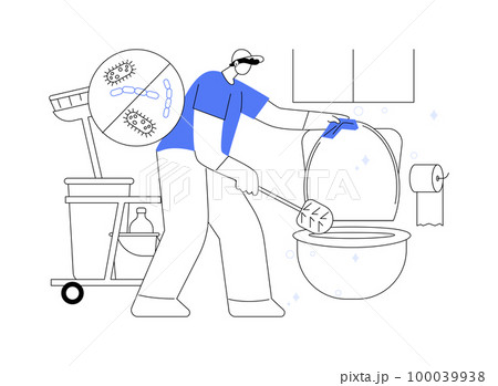 Public restrooms abstract concept vector illustration. Public restrooms abstract concept vector illustration. 100039938