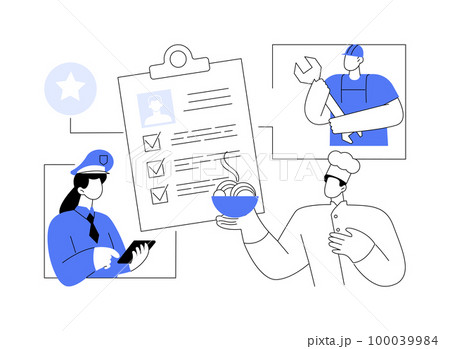 Alternative civilian service abstract concept vector illustration. 100039984
