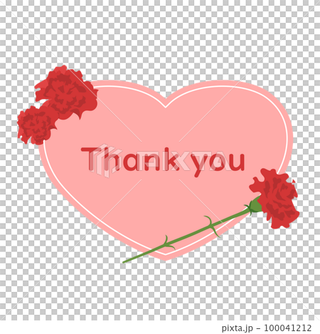 母の日のラベル 100041212