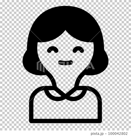 圖標微笑的女人 100042802