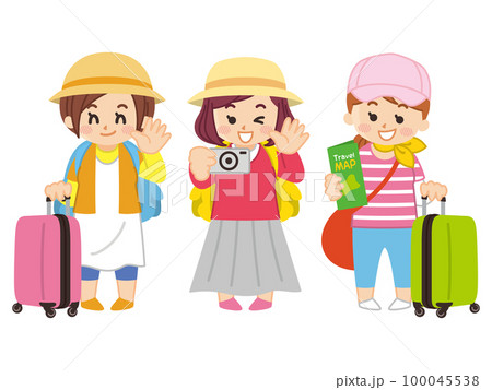 女子旅に出かける女の子 旅行 トラベル 女子旅に出かける女の子 旅行 トラベル 100045538