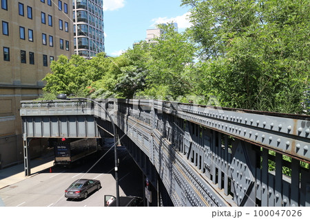ニューヨーク　ハイラインからの景色 100047026
