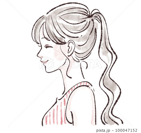 女性のイラスト素材 100047152