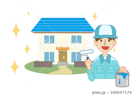 塗装工事ペイント/住宅/壁 塗装工事ペイント/住宅/壁 100047174