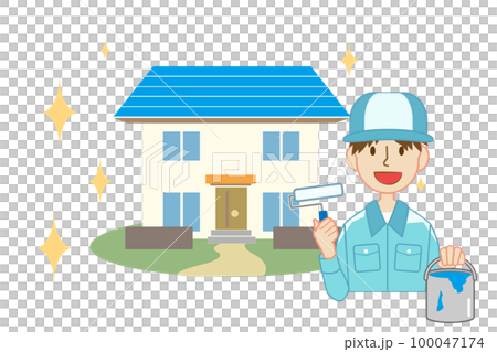 塗装工事ペイント/住宅/壁 塗装工事ペイント/住宅/壁 100047174