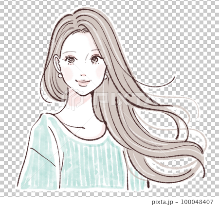 女性插畫素材 女性插畫素材 100048407