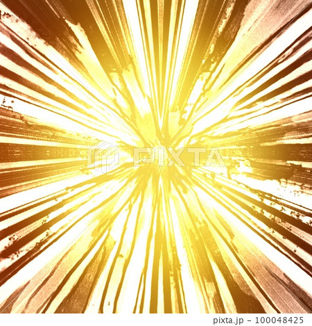 集中線 金 ゴールド GOLD 素材 背景 壁紙 装飾 バックグラウンドの