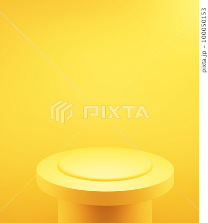 3d rendering of empty yellow orange podium abstract minimal background. Scene for advertising design, cosmetic ads, show, technology, food, banner, cream, fashion,luxury. Illustration. Product display 3d rendering of empty yellow orange podium abstract minimal background. Scene for advertising design, cosmetic ads, show, technology, food, banner, cream, fashion,luxury. Illustration. Product display 100050153
