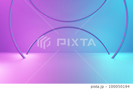 3d rendering of purple and blue abstract geometric background. Cyberpunk concept. Scene for advertising, technology, showcase, banner, cosmetic, fashion, business. Sci-Fi Illustration. Product display 3d rendering of purple and blue abstract geometric background. Cyberpunk concept. Scene for advertising, technology, showcase, banner, cosmetic, fashion, business. Sci-Fi Illustration. Product display 100050194