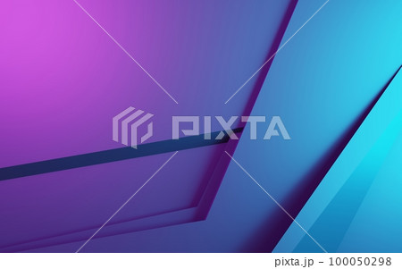 3d rendering of purple and blue abstract geometric background. Cyberpunk concept. Scene for advertising, technology, showcase, banner, cosmetic, fashion, business. Sci-Fi Illustration. Product display 3d rendering of purple and blue abstract geometric background. Cyberpunk concept. Scene for advertising, technology, showcase, banner, cosmetic, fashion, business. Sci-Fi Illustration. Product display 100050298