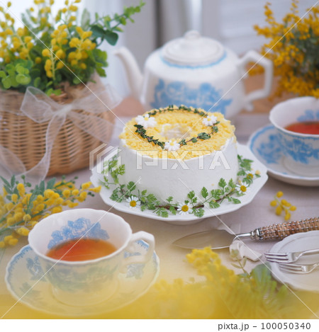 ミモザの日 ミモザケーキでティータイム 100050340
