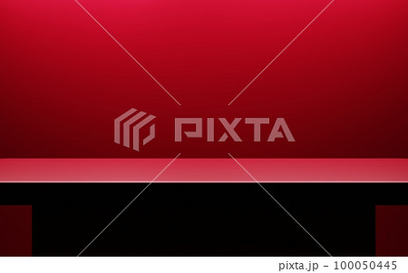 3d rendering of empty red podium abstract geometric minimal background. Scene for advertising, cosmetic ads, showcase, presentation, technology, cream, fashion, new year. Illustration. Product display 3d rendering of empty red podium abstract geometric minimal background. Scene for advertising, cosmetic ads, showcase, presentation, technology, cream, fashion, new year. Illustration. Product display 100050445