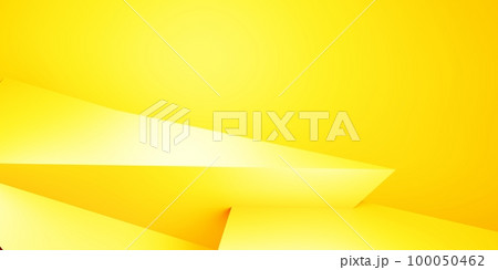 3d rendering of yellow orange abstract geometric background. Flash sale banner. advertising, design, showcase, technology, cosmetic ads, fashion, market, business, food. Illustration. Product display 100050462