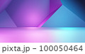 3d rendering of purple and blue abstract geometric background. Cyberpunk concept. Scene for advertising, technology, showcase, banner, cosmetic, fashion, business. Sci-Fi Illustration. Product display 100050464