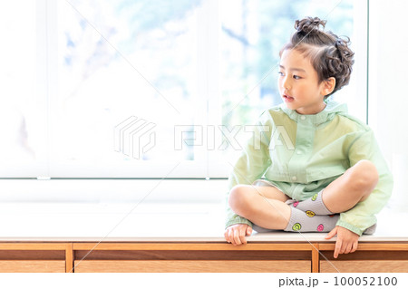 一人 1人 子供 100052100
