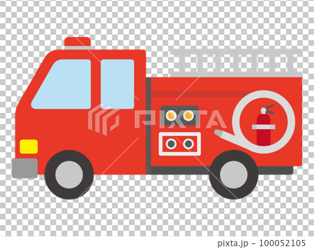 消防車的插圖 消防車的插圖 100052105