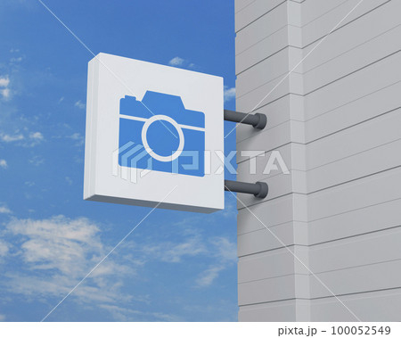 Business camera service concept, 3D rendering 100052549