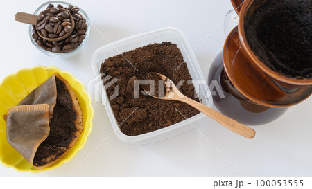 コーヒー豆の残りカス　イメージ 100053555
