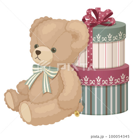 テディベアとプレゼントBOX 100054345