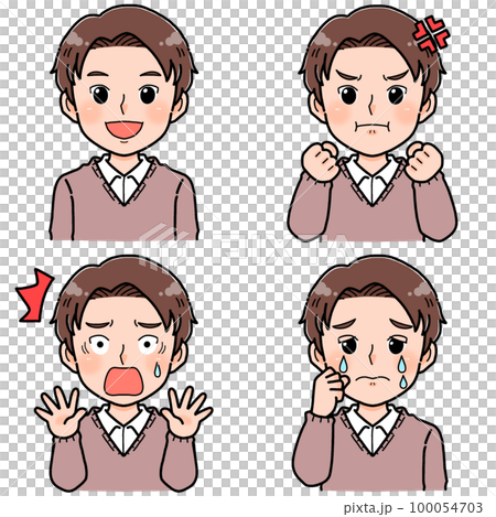 人臉表情系列男B 人臉表情系列男B 100054703