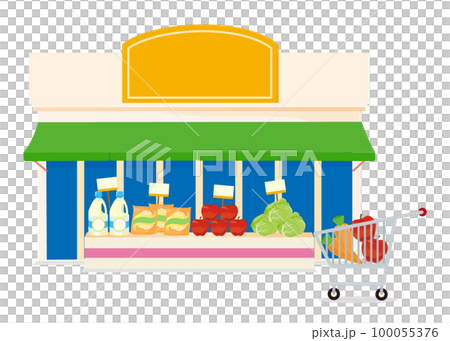 超市可愛插畫(矢量圖) 超市可愛插畫(矢量圖) 100055376